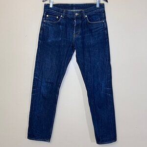 Arket Selvedge 12.7oz Rope Dyed Woven in Japan Straight Leg Jeans - Men's 32*30